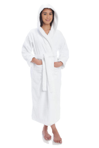 Gemsli Womens Luxurious Hooded Terry Robe