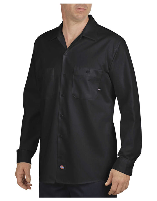 Dickies Mens Long Sleeve Industrial Cotton Work Shirt
