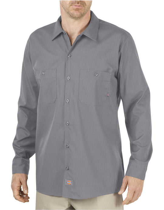 Dickies Mens Long Sleeve Industrial Work Shirt