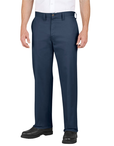 Dickies Mens Industrial Cotton Flat Front Pants