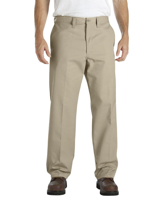 Dickies Mens Industrial Flat Front Comfort Waist Pants