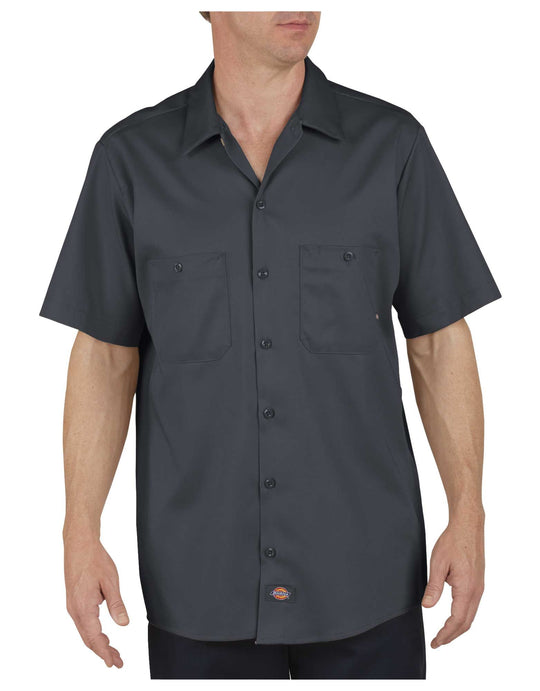 Dickies Mens Industrial Cotton Short Sleeve Work Shirt