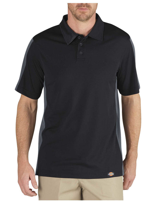 Dickies Mens Industrial Color Block Performance Polo Shirt