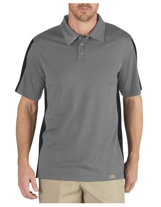 Dickies Mens Industrial Color Block Performance Polo Shirt