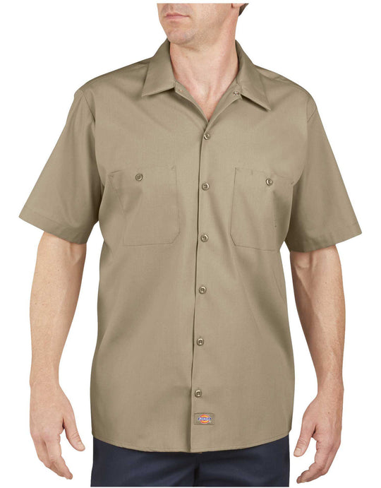 Dickies Mens Industrial Short Sleeve Work Shirt