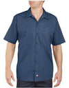 Dickies Mens Industrial Short Sleeve Work Shirt