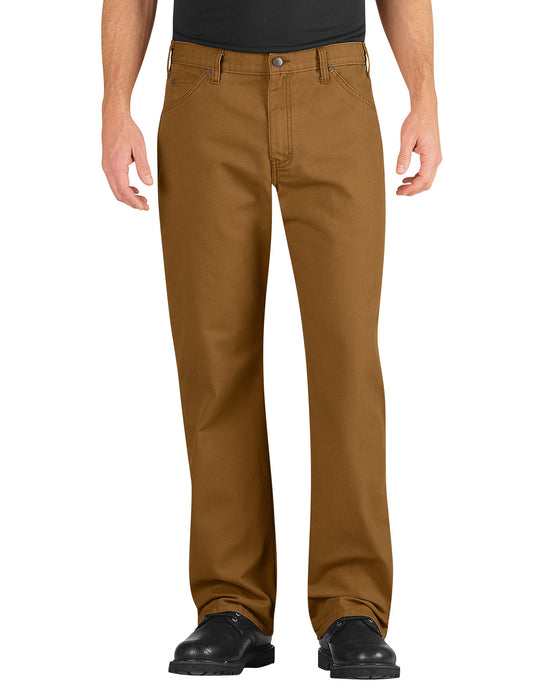 Dickies Mens Industrial Relaxed Fit Straight Leg Carpenter Duck Jeans