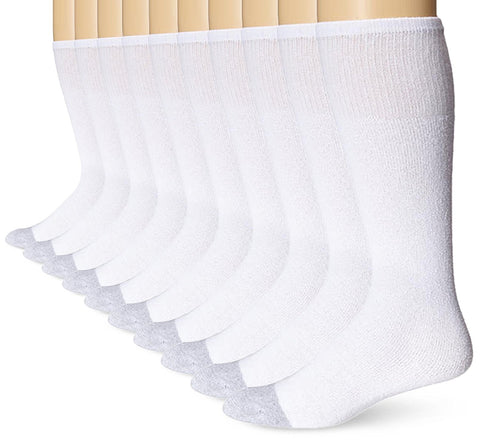 Fruit of the Loom Men`s Core Value 10 Pack Over the Calf Socks