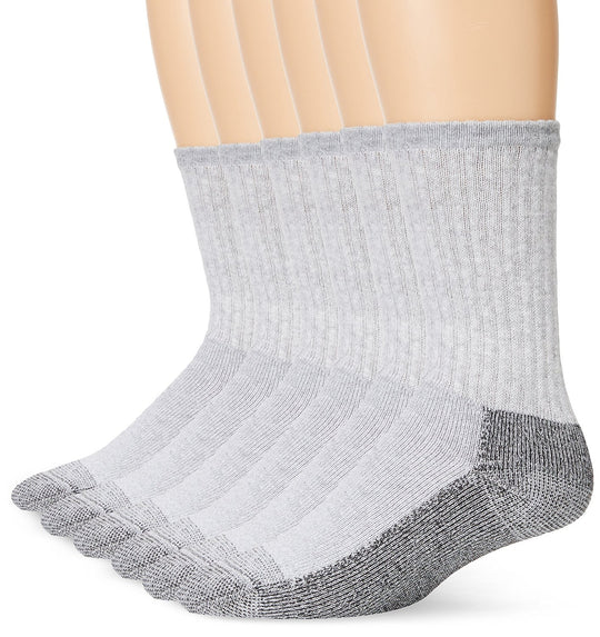 Fruit of the Loom Men`s Work Gear 6 Pack Crew Socks