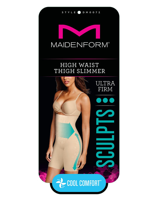 Maidenform Womens Lycra FitSense Hi-Waist Thigh Slimmer