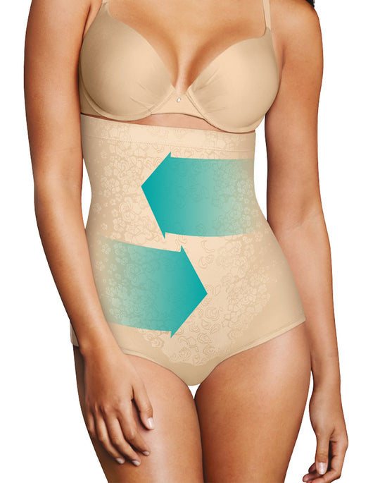 Maidenform Womens Lycra FitSense Hi-Waist Brief