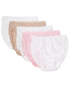 Vanity Fair Women's True Comfort 100% Cotton 5-pack Hi-cut