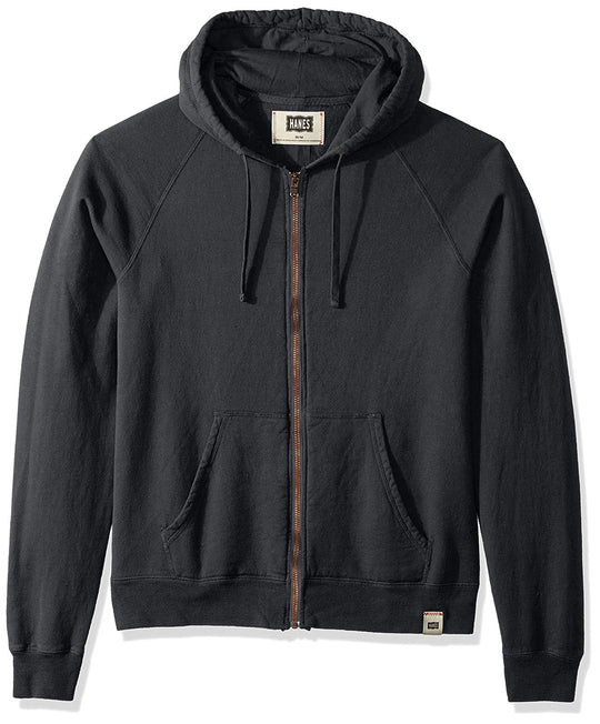 Hanes Mens 1901 Heritage Fleece Full Zip Hoodie