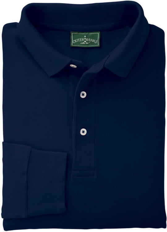 Outer Banks Mens Ultimate Outer Banks Long-Sleeve Polo - OB15