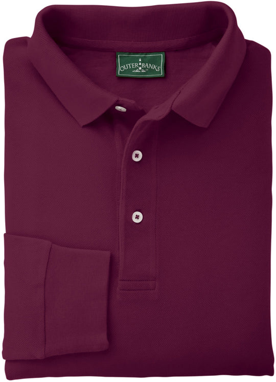 Outer Banks Mens Ultimate Outer Banks Long-Sleeve Polo - OB15
