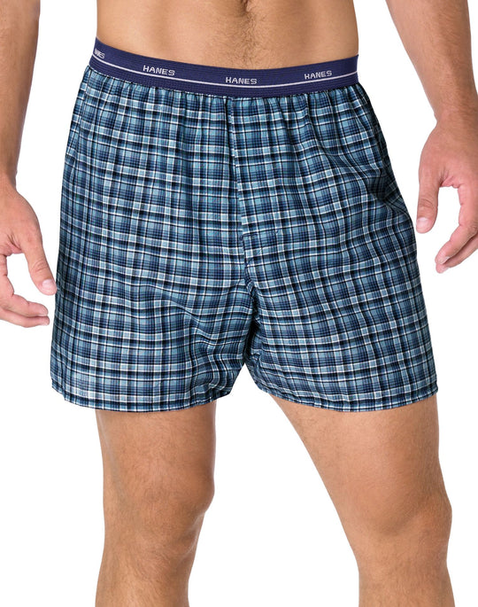 Hanes Yarn Dyed Boxers 3 Pack