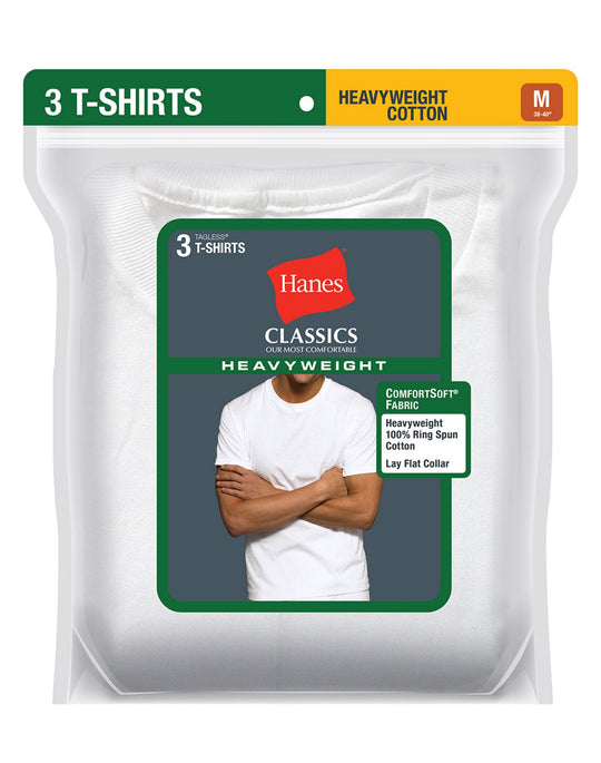 Hanes Men's Classics Heavyweight Crew Neck 3-Pack