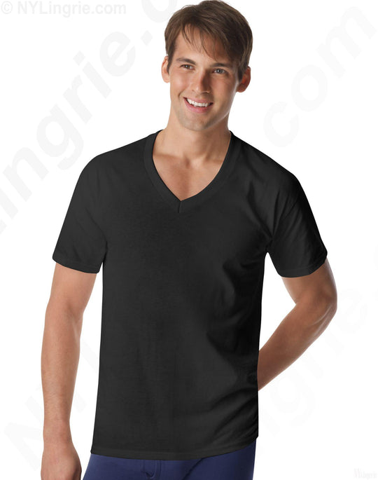 Hanes Classics Slim Fit V-Neck 3-Pack