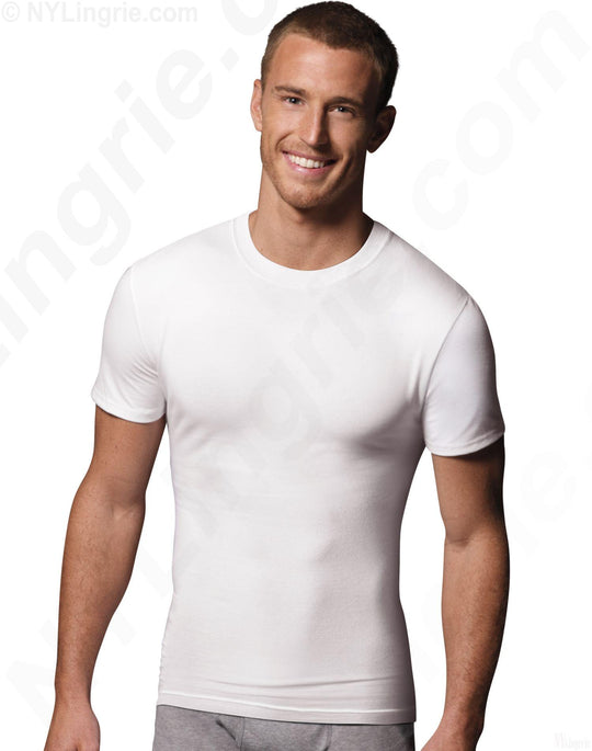 Hanes Classics Power Slim Crewneck Undershirt 2-Pack