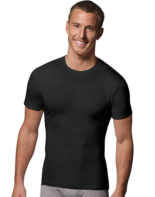 Hanes Classics Power Slim Crewneck Undershirt 2-Pack