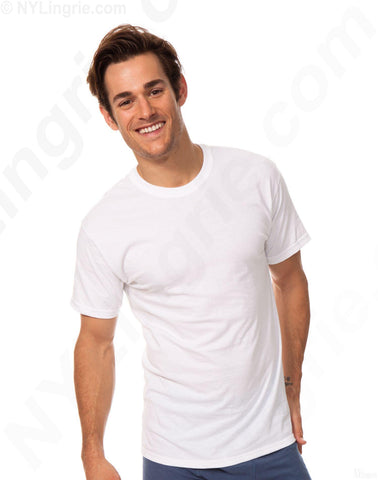 Hanes Classics Men's Traditional Fit ComfortSoft TAGLESS Crewneck Undershirt 3-Pack