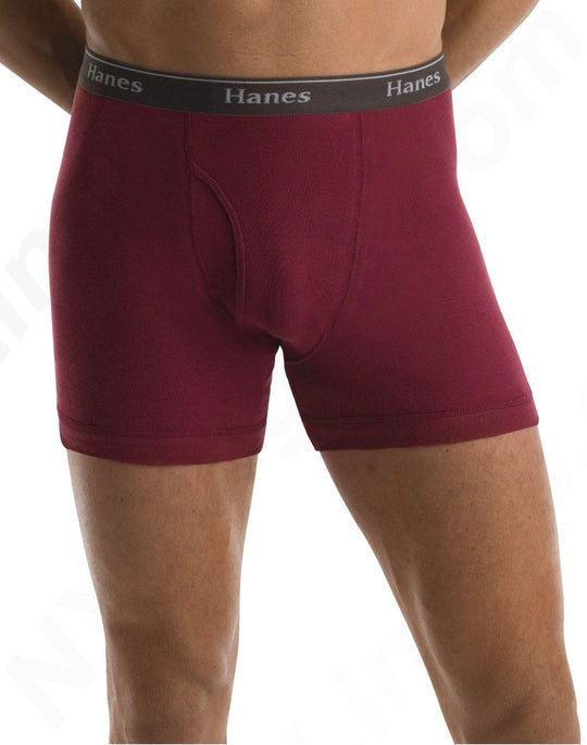 Hanes Classics Men's Dyed Boxer Briefs with ComfortSoft Waistband 5-Pack