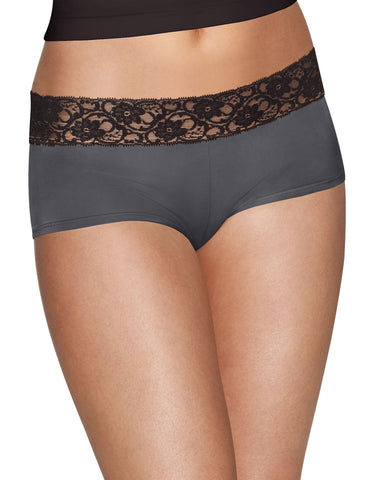 Hanes Women`s Lace Smooth Secrets™ Boyshort Panties