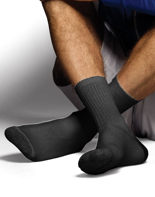 Hanes Men`s Classics ComfortSoft Crew Socks 6-Pack