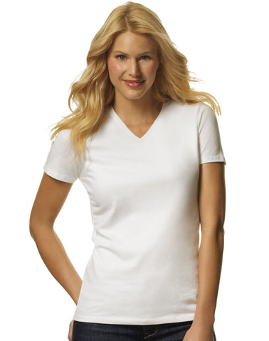 Hanes Women's TAGLESS Jersey V-Neck Tees Assorted 2-Pack