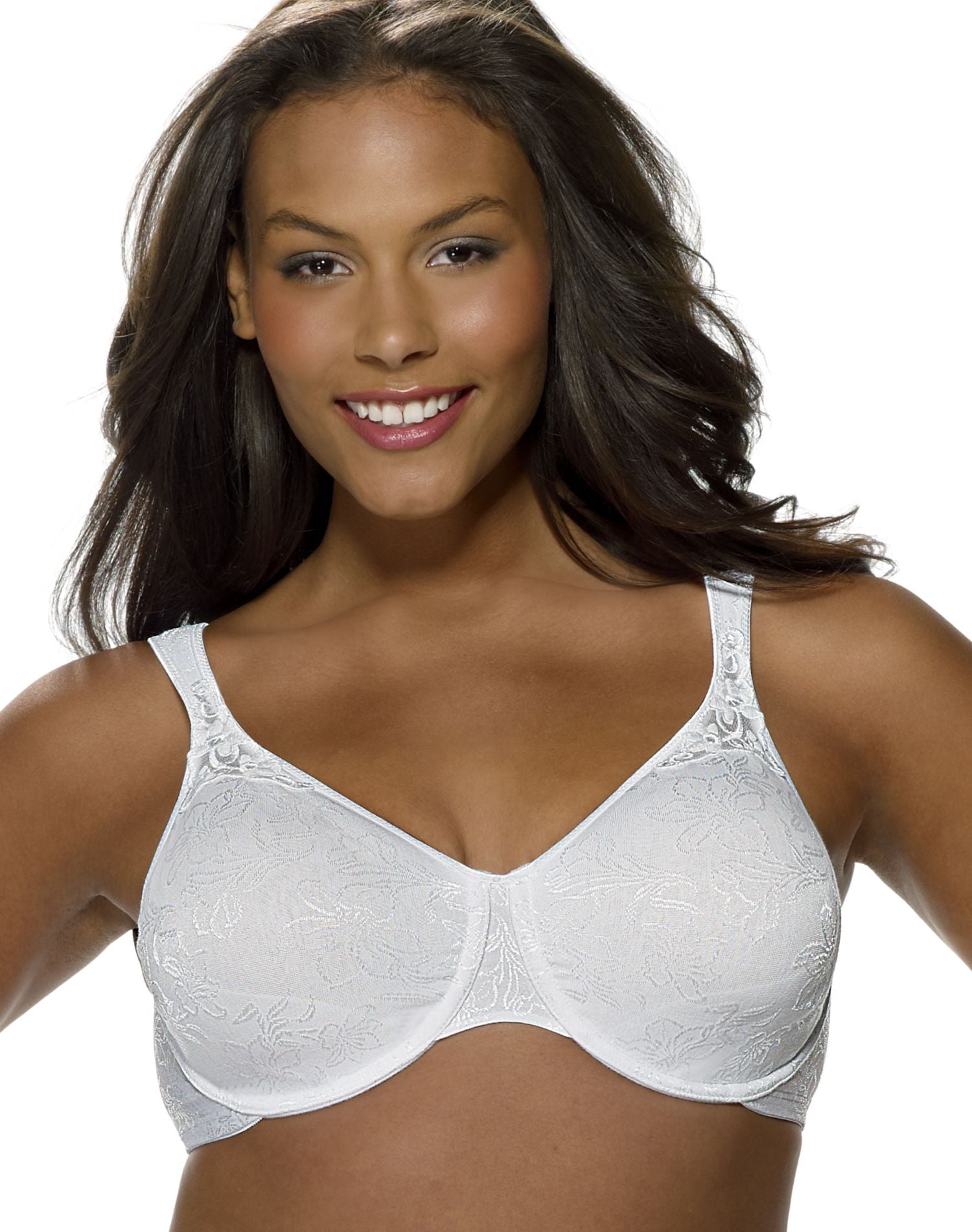 Playtex Secrets Seamless Cottony Underwire Full Coverage Bra 4415 in White