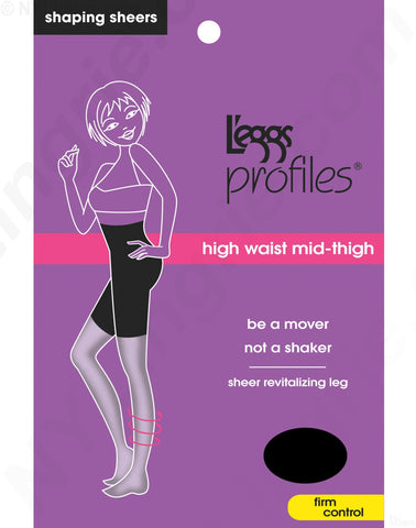 L'eggs Profiles Firm Control Waist Smoother Toner Energizing Hosiery