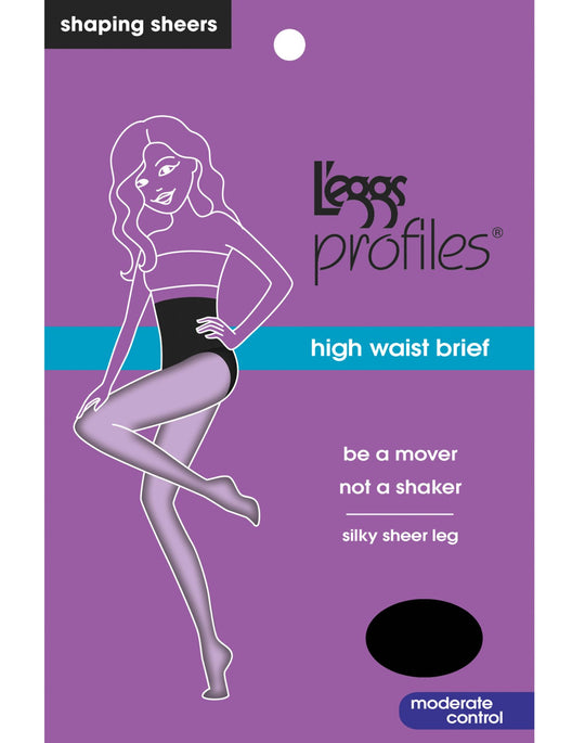 L'eggs Profiles Firm Control Waist Smoother Tummy Toning Brief Silky Sheer
