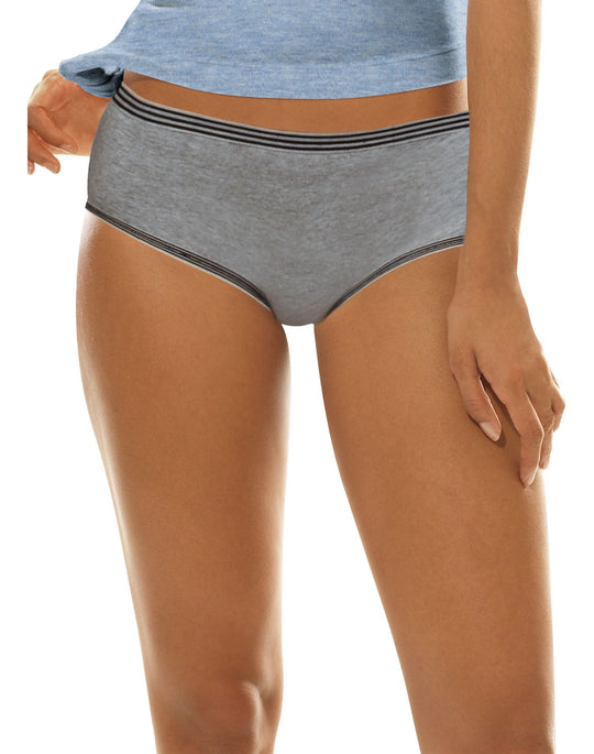 Hanes Classics Women's TAGLESS Cotton Stretch Sport Hipsters 3-Pack