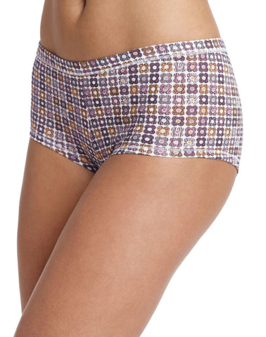 Hanes TAGLESS Cotton Stretch Women's Boy Brief Panties with ComfortSoft Waistband 3-Pack