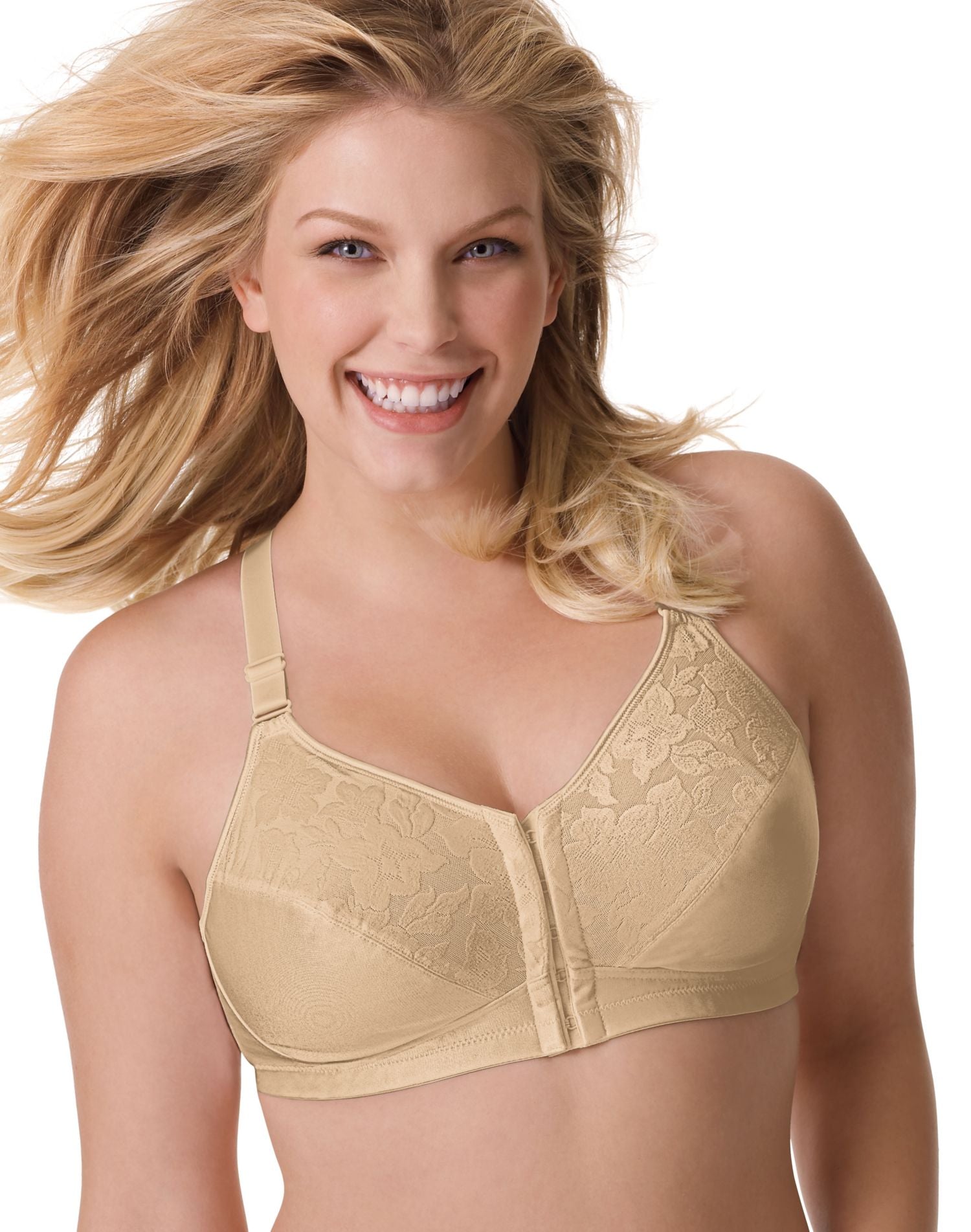 4643 - Playtex 18 Hour Posture Back Front Close Wirefree Bra