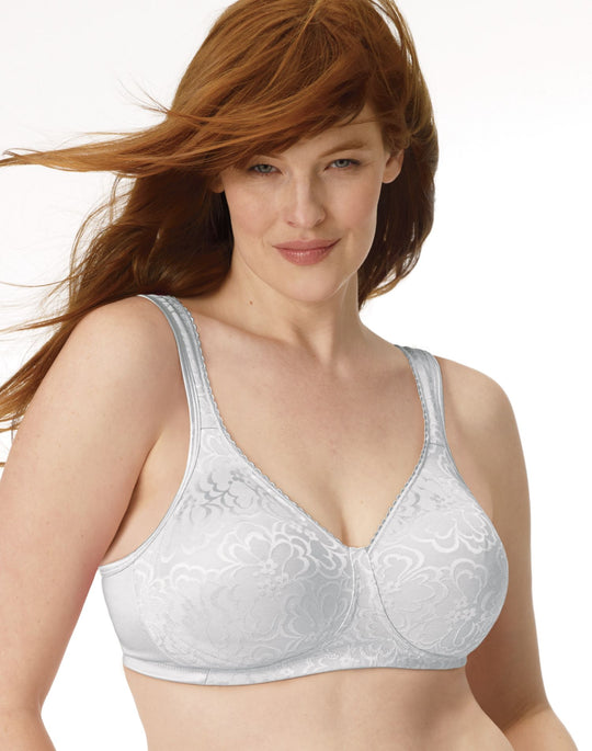 ▷ Playtex 18 Hr Ultimate Lift Wire-Free Cotton Bra 474C Taupe Sz