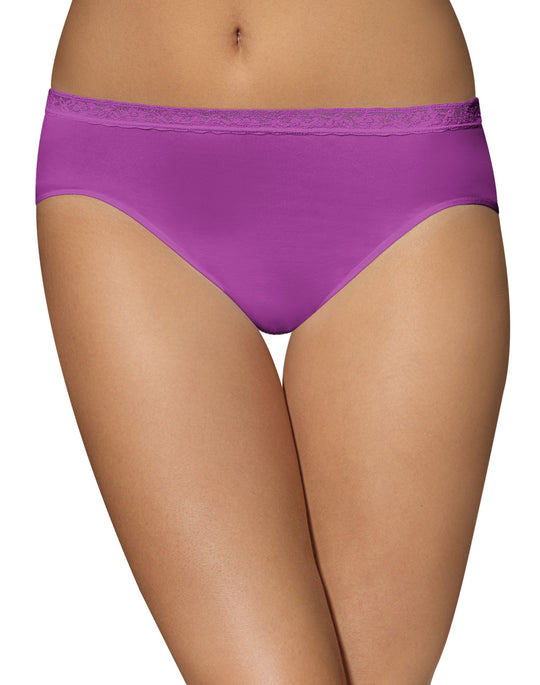 Bali Comfort Revolution Seamless Lace Hi Cut Panty