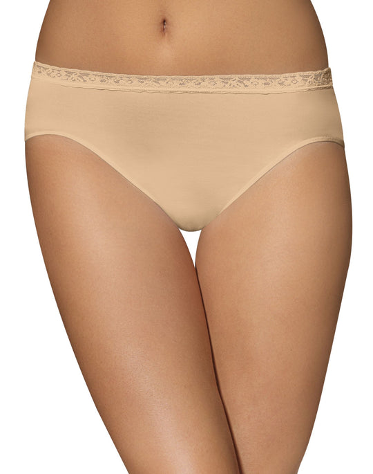 Bali Comfort Revolution Seamless Lace Hi Cut Panty