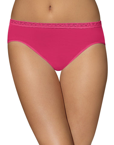 Bali Comfort Revolution Seamless Lace Hi Cut Panty