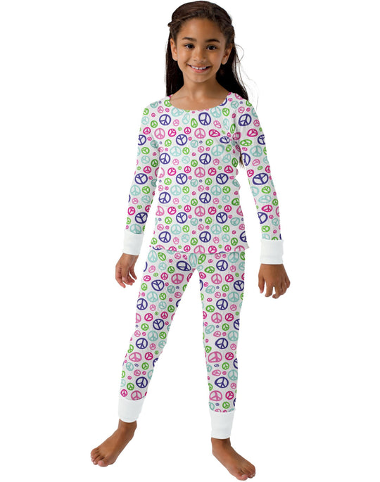 Hanes Printed Girls' Thermal Underwear Set