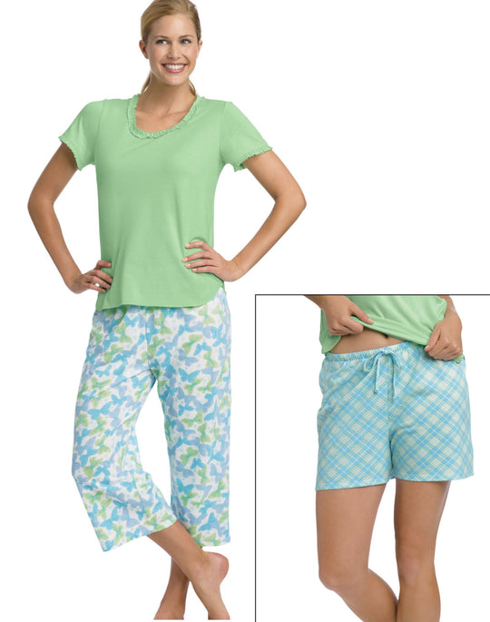 Hanes Women's Three-Piece Lounge/Sleep Set