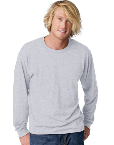 Hanes TAGLESS EcoSmart Men's Long-Sleeve T-Shirt