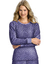 Hanes Women’s Thermal Printed Crewneck Shirt
