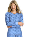 Hanes Women’s Thermal Printed Crewneck Shirt