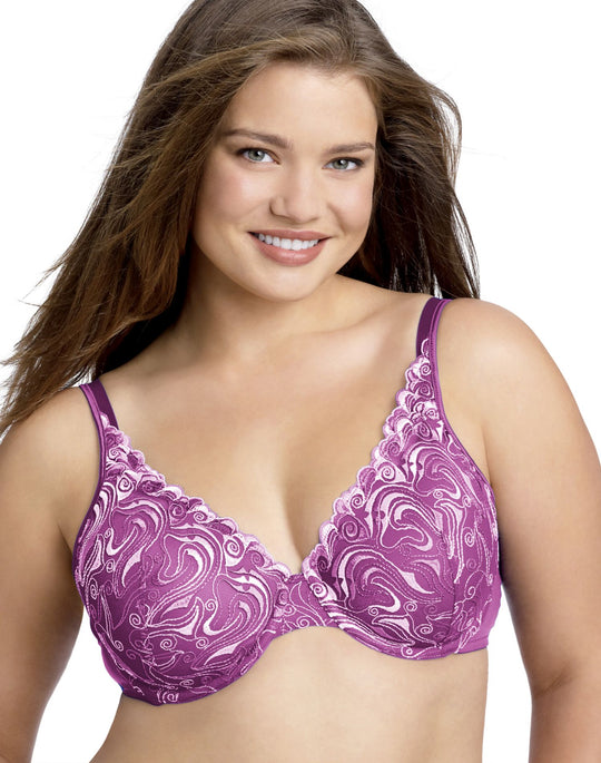 Playtex Secrets Side Smoothing Embroidered Undewire Bra