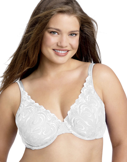 Playtex Secrets Side Smoothing Embroidered Undewire Bra