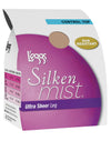 L'eggs Silken Mist Ultra Sheer with Run Resist Technology, Control Top Sheer Toe Pantyhose 1 Pair