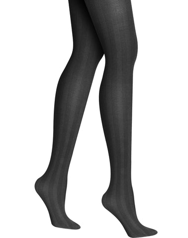 Hanes Women`s Silk Reflections Chevron Burnout, Control Top Tights