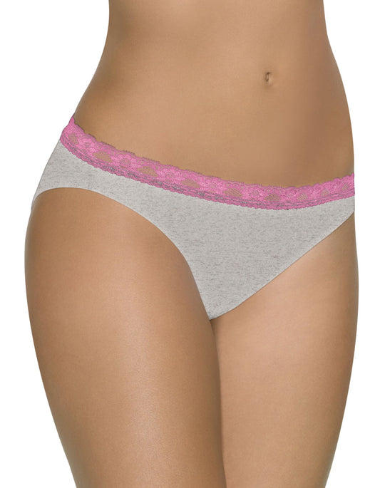 Barely There Women`s Cotton Stretch Lace Waist Bikini