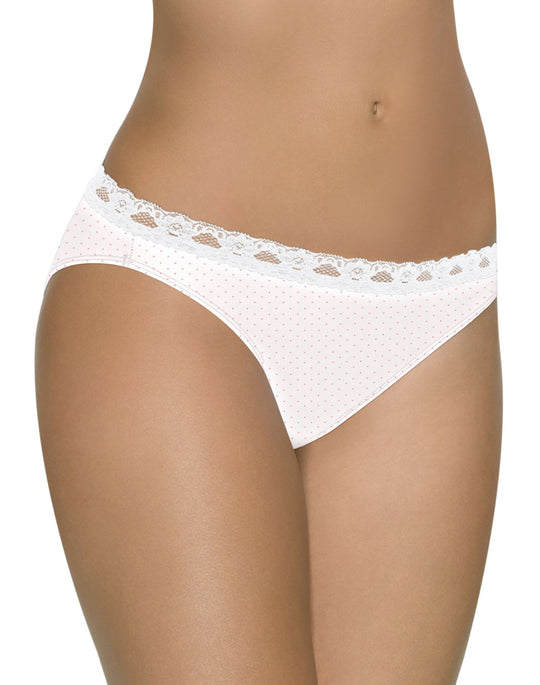 Barely There Women`s Cotton Stretch Lace Waist Bikini